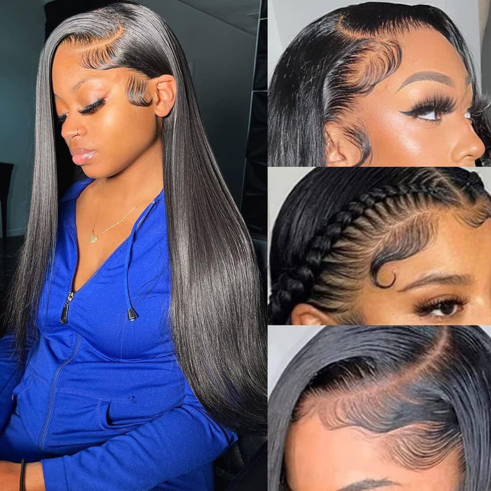 180% Density Straight Wear and Go Glueless Wigs 8×5 HD Lace Front Wigs Human Hair Wig