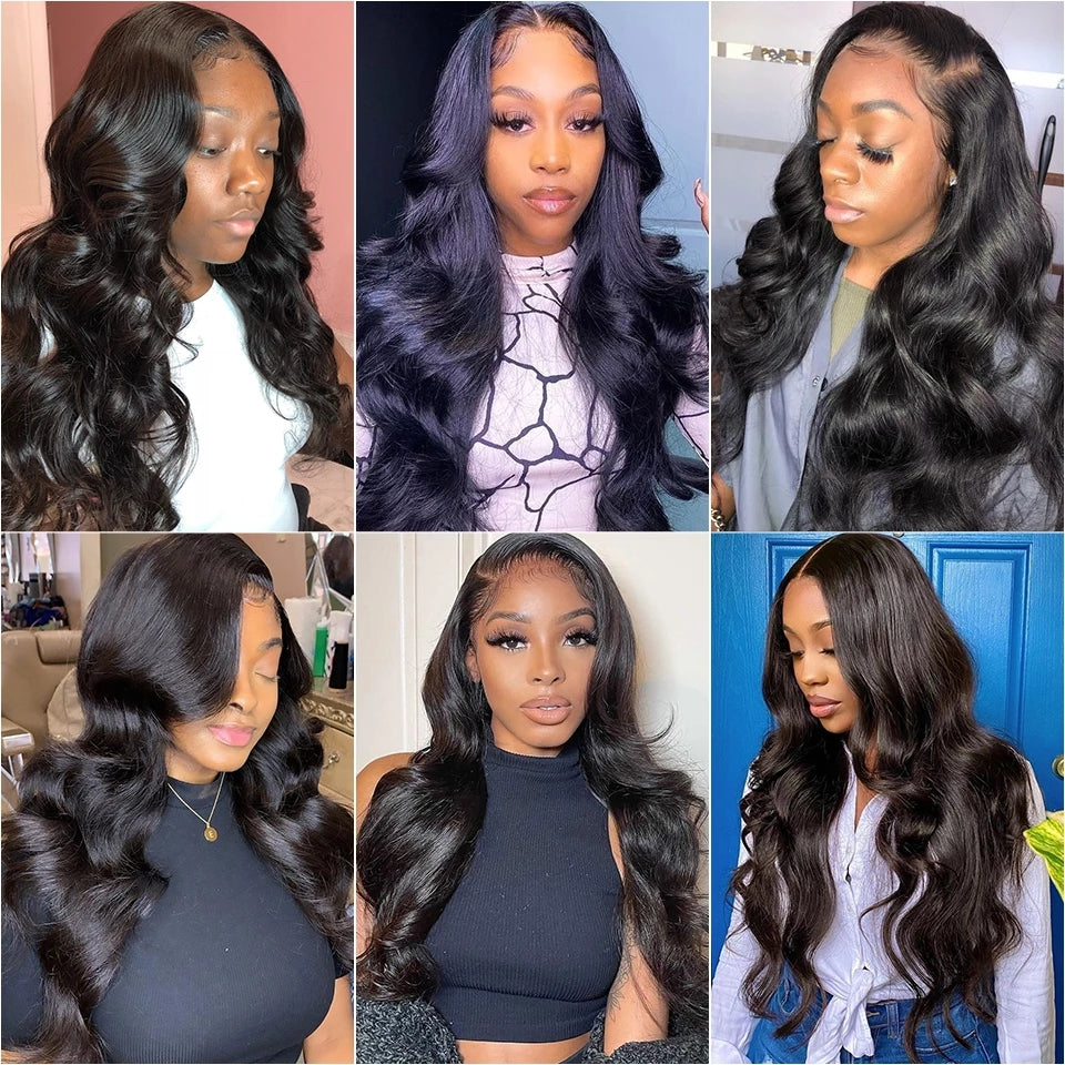 Body Wave 13x4 Lace Front Wigs Human Hair Wide Lace 180 Density Lace Frontal Human Hair Wigs