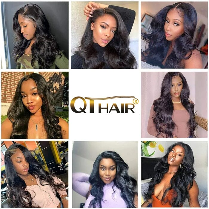 Indian Body Wave Hair Weave 4 Bundles Deals Natural Black Human Hair Weave