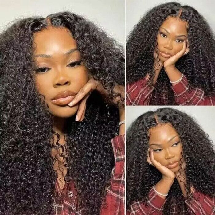 Curly Hair Extensions 3 Bundles Deals QT Virgin Human Hair Weave