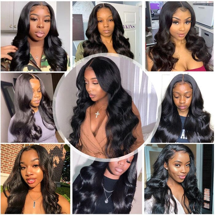 Malaysian Body Wave Hair Weave Bundles 100% Virgin Human Hair 4 Bundles Deals