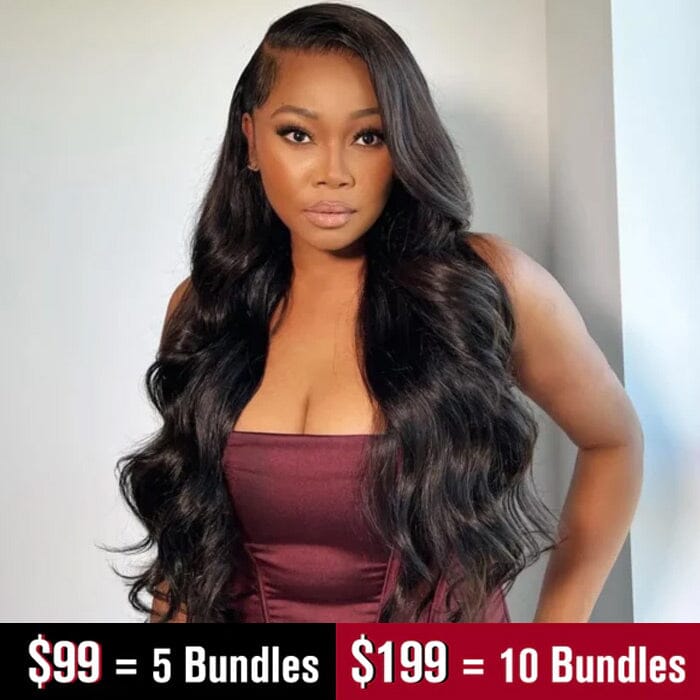 Low to $99=5 Bundles Virgin Human Hair Weave Factory Wholesale Price Flash Sale