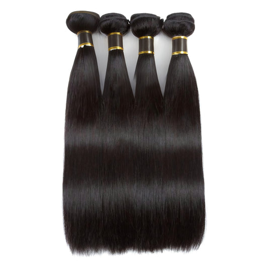 14A Straight Virgin Human Hair Weave Extensions 4 Bundles Deals