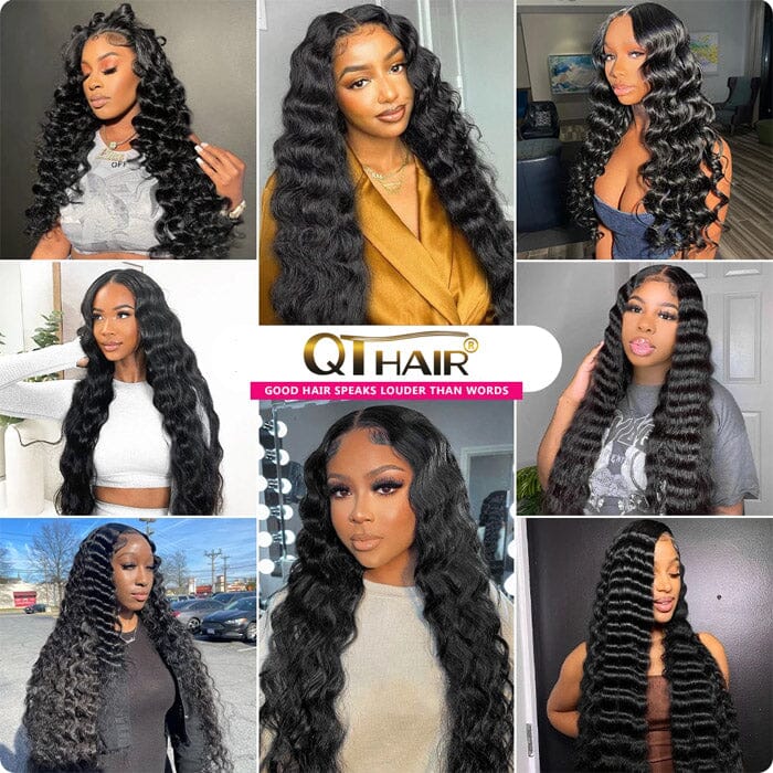 Brazilian Loose Deep Wave Hair 3 Bundles Human Hair African American Hairstyles