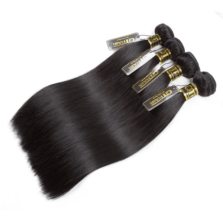 14A Straight Human Hair Bundles Natural Black Color Unprocessed Virgin Human Hair