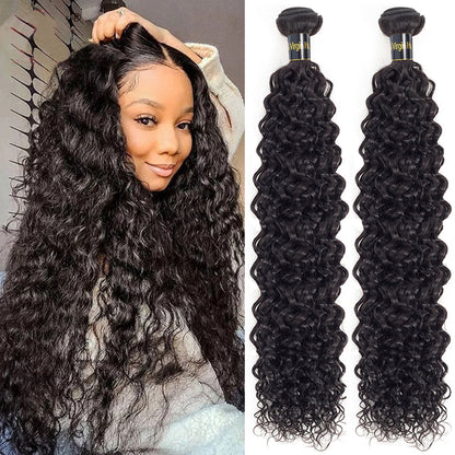 Water Wave Bundles Human Hair Curly Bundles 14A Brazilian Virgin Human Hair 3 Bundles