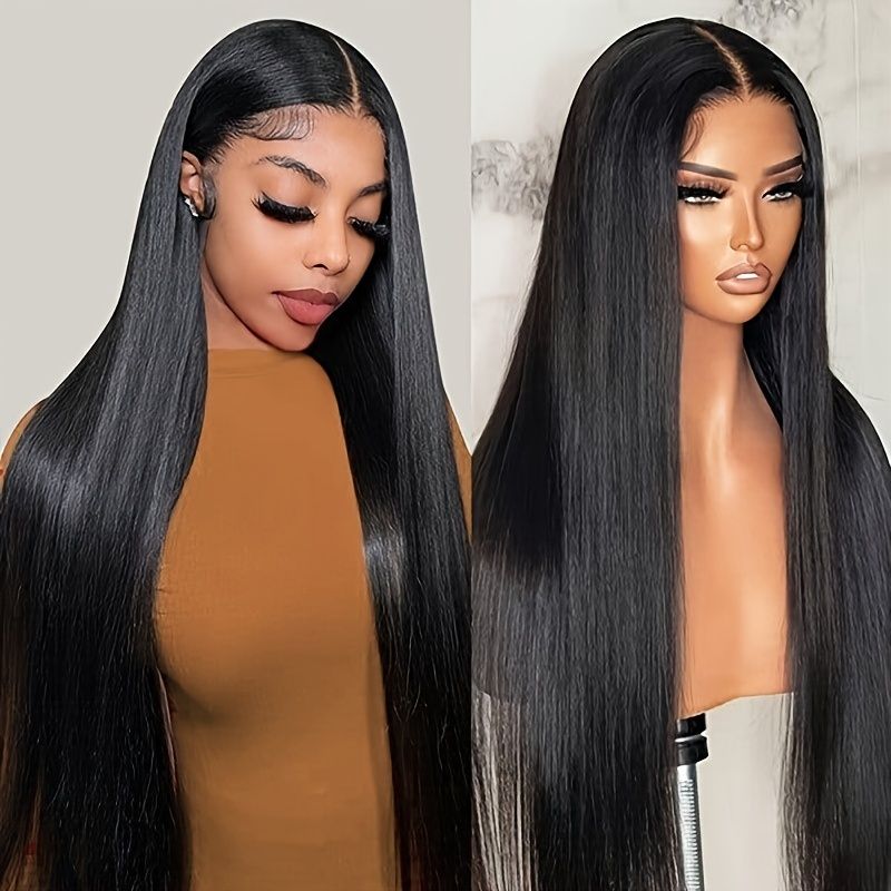 Straight Lace Front Wigs Human Hair 180% Density 13x4 HD Lace Front Wigs Natural HairLine
