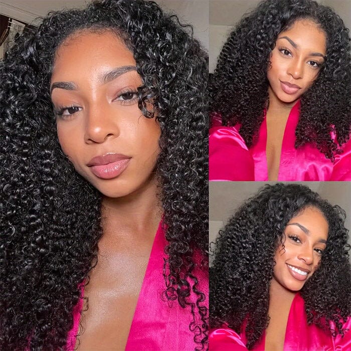 Malaysian Curly Hair Extensions 3 Bundles Deals QT Virgin Human Hair Weave