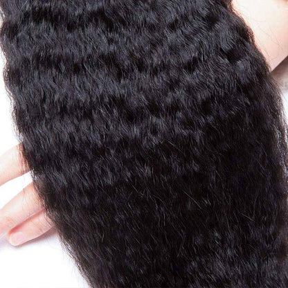 Brazilian Kinky Straight Human Hair 3 Bundles Deals Virgin Hair Weave Extensions
