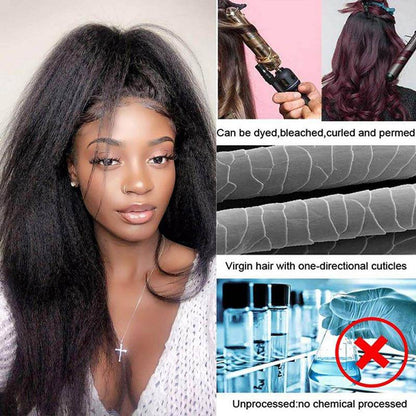 Brazilian Kinky Straight Human Hair 3 Bundles Deals Virgin Hair Weave Extensions