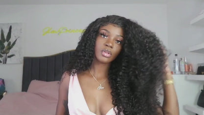 Kinky Curly Lace Front Wigs Human Hair Wigs For Black Women HD 13x4 Curly Wave Lace Front Wigs