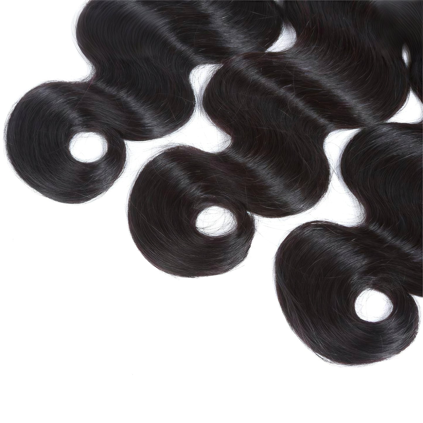 Body Wave Human Hair Weave 3 Bundles with Lace Frontal Ear to Ear