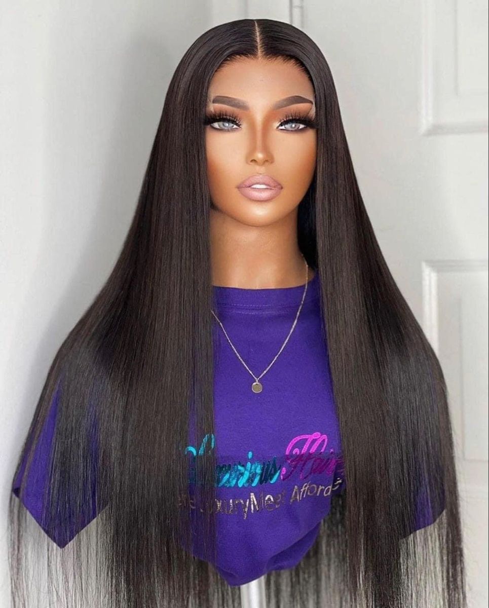 Straight Lace Front Wigs Human Hair 180% Density 13x4 HD Lace Front Wigs Natural HairLine