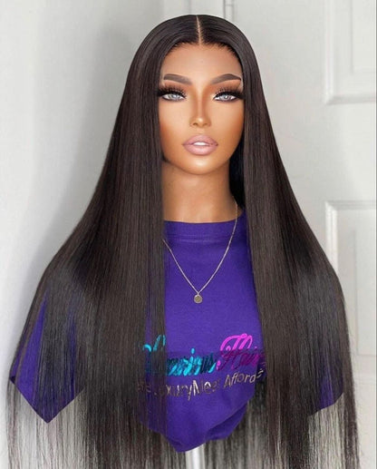 Straight Lace Front Wigs Human Hair 180% Density 13x4 HD Lace Front Wigs Natural HairLine