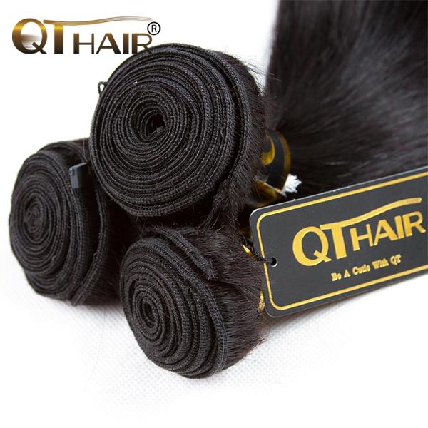 14A Straight Human Hair Bundles Natural Black Color Unprocessed Virgin Human Hair
