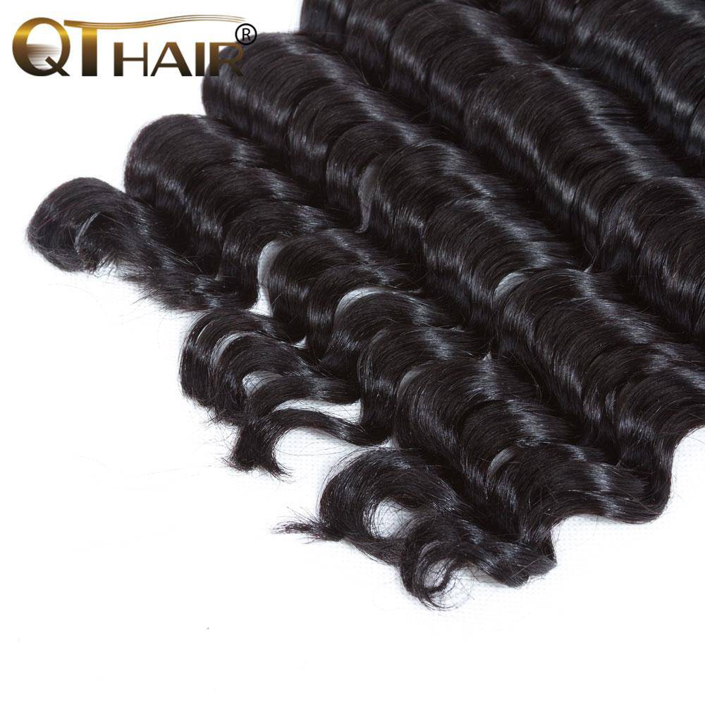 4 Bundles Loose Deep Wave 100% Unprocessed Virgin Hair Natural Black Color
