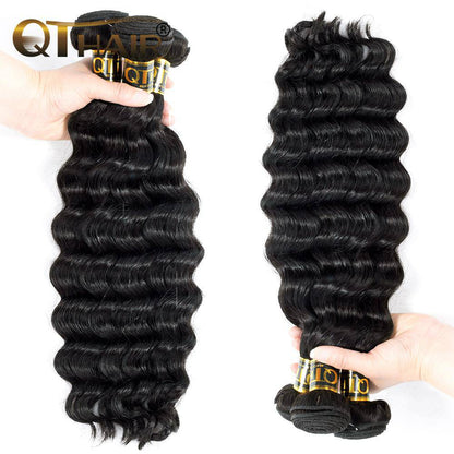 Peruvian Virgin Peruvian Loose Deep Wave Hair 4 Bundles Human Hair Weaves