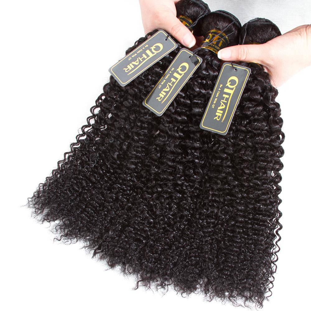 Peruvian Human Hair Extension Curly Wave 4 Bundles Deals