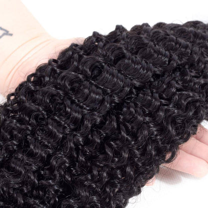 Peruvian Human Hair Extension Curly Wave 4 Bundles Deals