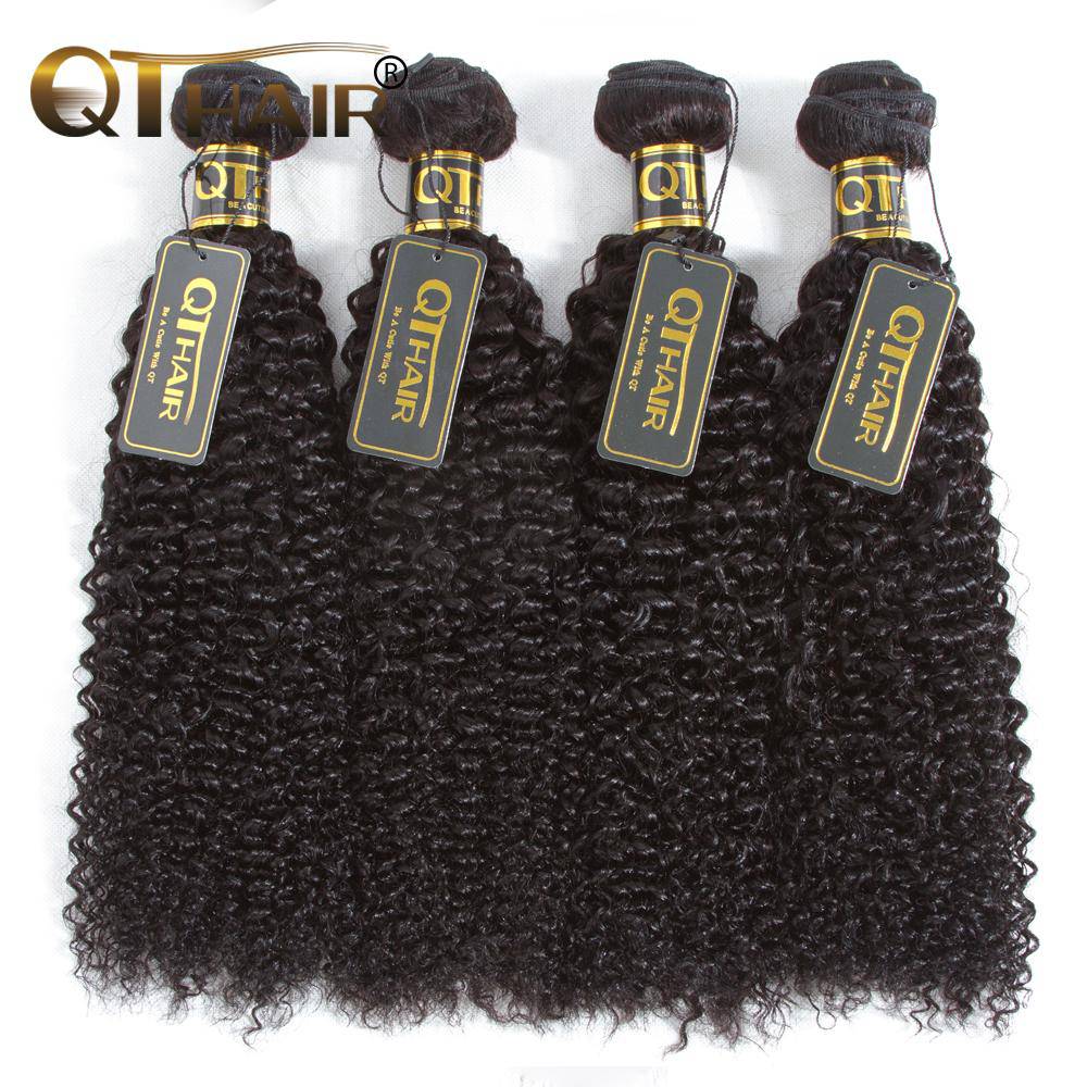 Peruvian Human Hair Extension Curly Wave 4 Bundles Deals