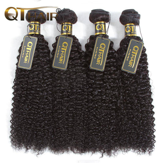 Peruvian Human Hair Extension Curly Wave 4 Bundles Deals