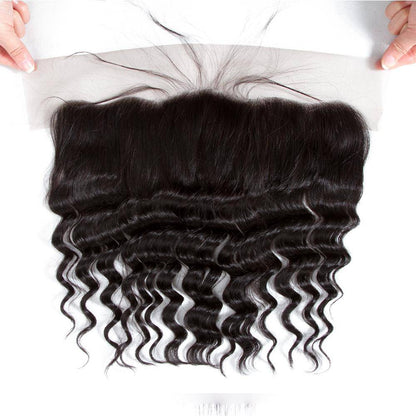 Malaysian Hair Loose Deep Wave Best Hair extensions 3 Bundles With Frontal