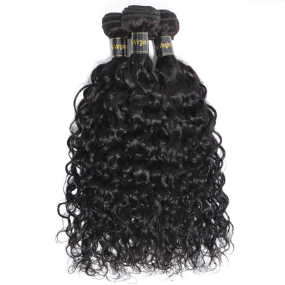Water Wave Bundles Human Hair Curly Bundles 14A Brazilian Virgin Human Hair 3 Bundles