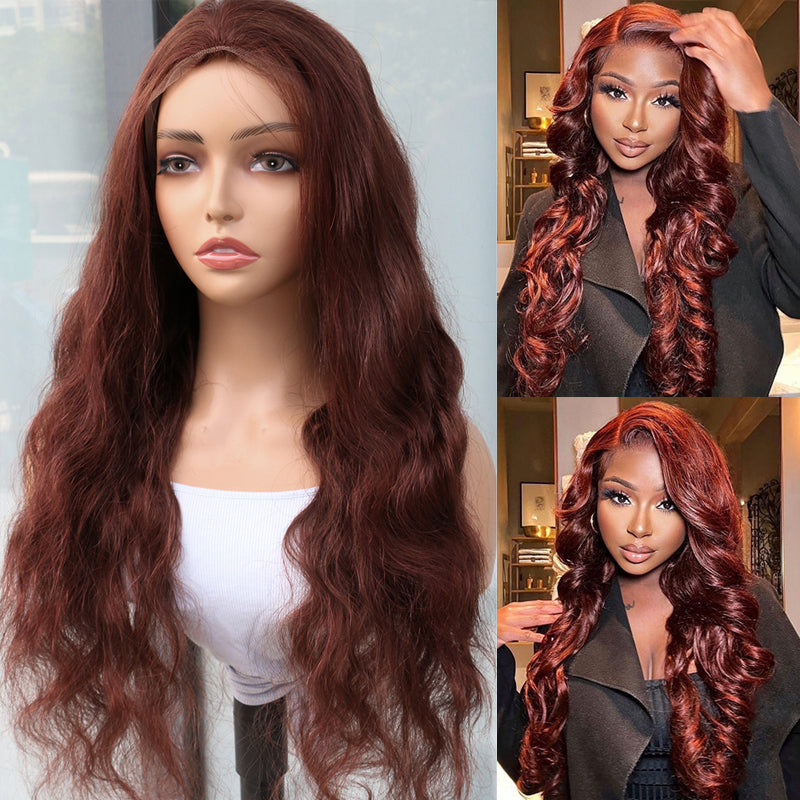 Reddish Brown Lace Front Wigs Human Hair 13x4 Body Wave Wigs Human Hair Wig
