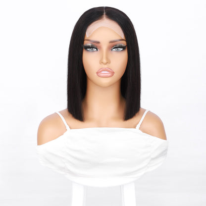 12A Bone Hair 4x4 Lace Bob Wigs Short Straight 100% Human Virgin Hair Wigs