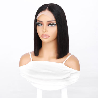 12A Bone Hair 4x4 Lace Bob Wigs Short Straight 100% Human Virgin Hair Wigs