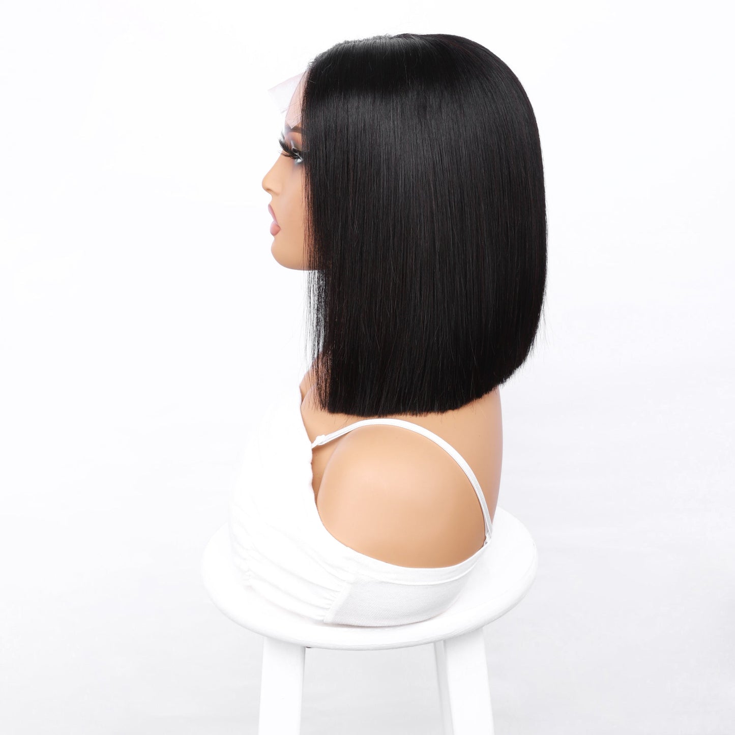 12A Bone Hair 4x4 Lace Bob Wigs Short Straight 100% Human Virgin Hair Wigs