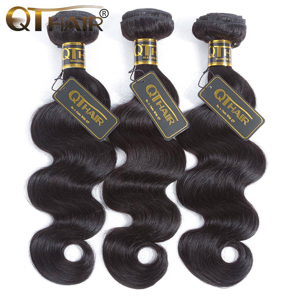 Body Wave Raw Virgin Human Hair Weave Extensions 3 Bundles a Lot for Women