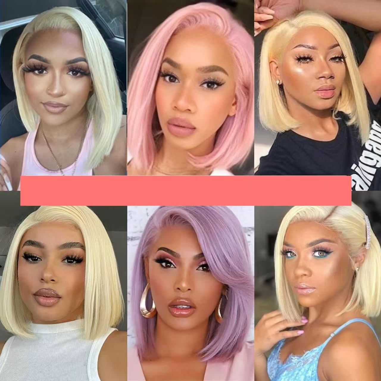 613 Blonde Bob Wig Human Hair 13x4 HD Transparent Lace Front Wigs Human Hair Pre Plucked With Baby Hair Bob Wig