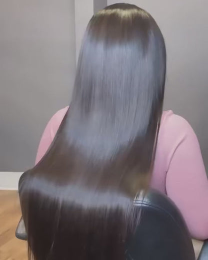 13x6 Lace Front #1 Wigs Human Hair Pre Plucked 180 Density Straight HD Transparent Glueless Wigs