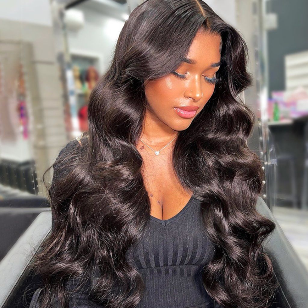 13x6 #1 Body Wave Lace Front Wigs Human Hair Pre Plucked Glueless Wigs Human Hair Lace Frontal Wigs
