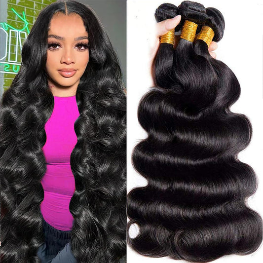 14A Body Wave Hair Human Hair Bundles 100% Unprocessed Virgin Human Hair Weave 4 Bundles Hair