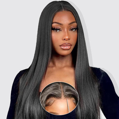 180% Density Straight Wear and Go Glueless Wigs 8×5 HD Lace Front Wigs Human Hair Wig