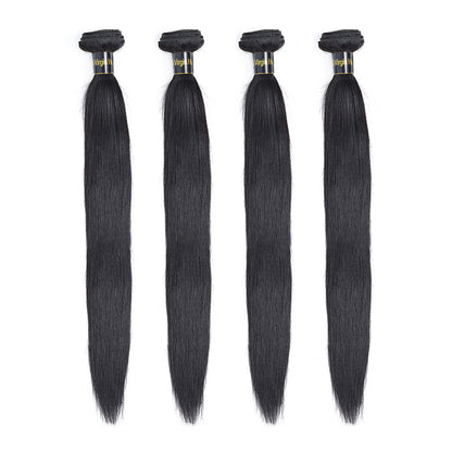 4 Bundles Hair 14A Straight Hair Human Hair Bundles 100% Unprocessed Brazilian Virgin Human Hair Straight Weave