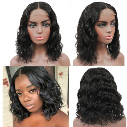 Blunt Cut Bob 4X4 Lace Closure Human Hair Wigs Body Wave Lace Front Bob Wigs With Baby Hair