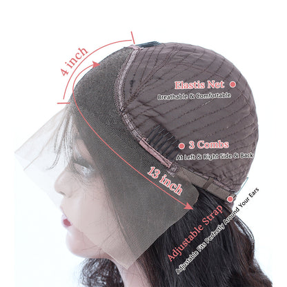 Kinky Straight Lace Front Wigs Human Hair Wigs HD 13x4 Glueless Lace Frontal Wigs