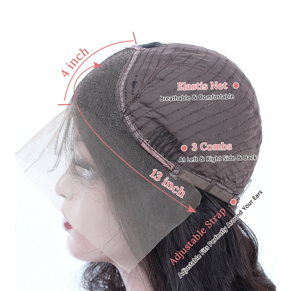 Water Wave Lace Front Wigs Human Hair Wigs For Black Women HD 13x4 Glueless Lace Front Wigs