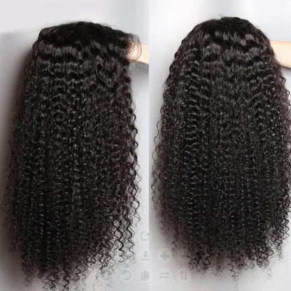 Kinky Curly Lace Front Wigs Human Hair 4X4 HD Lace Closure Human hair Curly Wigs