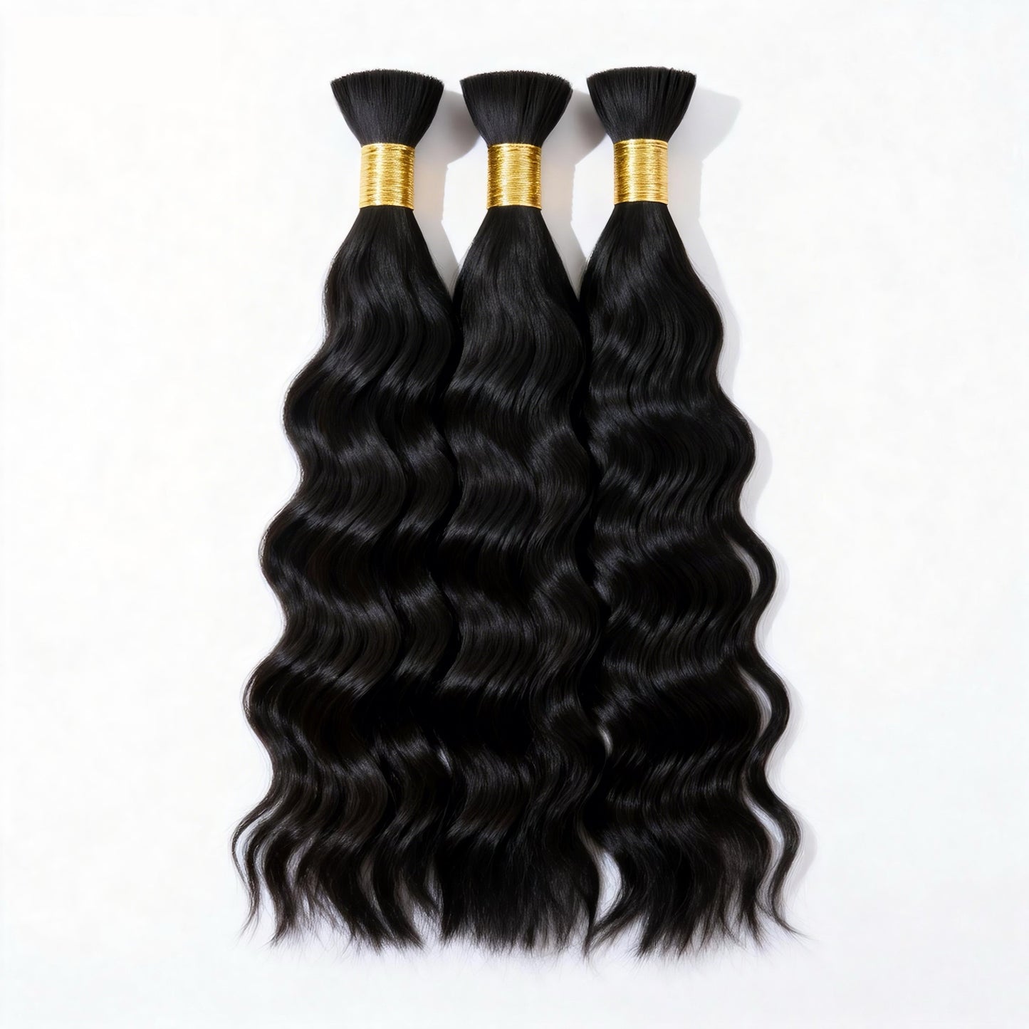 Wavy Virgin Remy Bulk Human Hair for Wigs & Braids