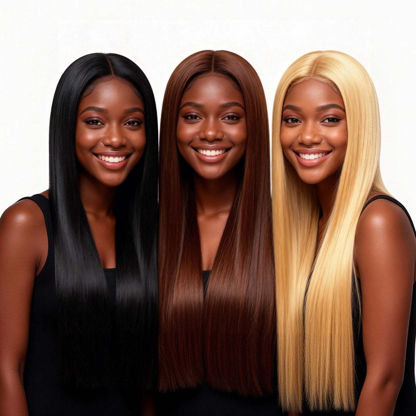 Straight Fusion I-Tip Remy Human Hair Extensions – Keratin Bonded