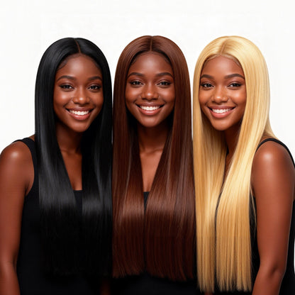 Straight Fusion I-Tip Remy Human Hair Extensions – Keratin Bonded