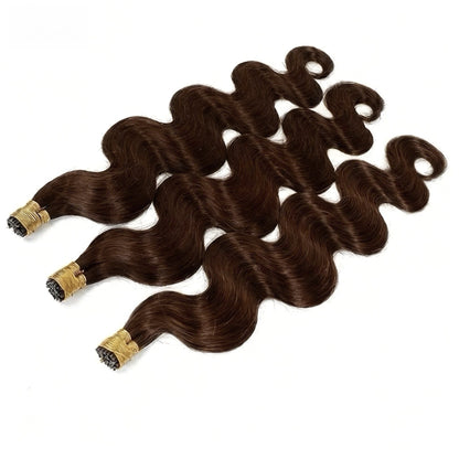 Wavy Fusion I-Tip Remy Human Hair Extensions