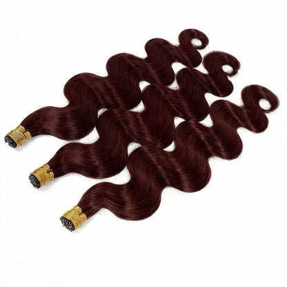 Wavy Fusion I-Tip Remy Human Hair Extensions