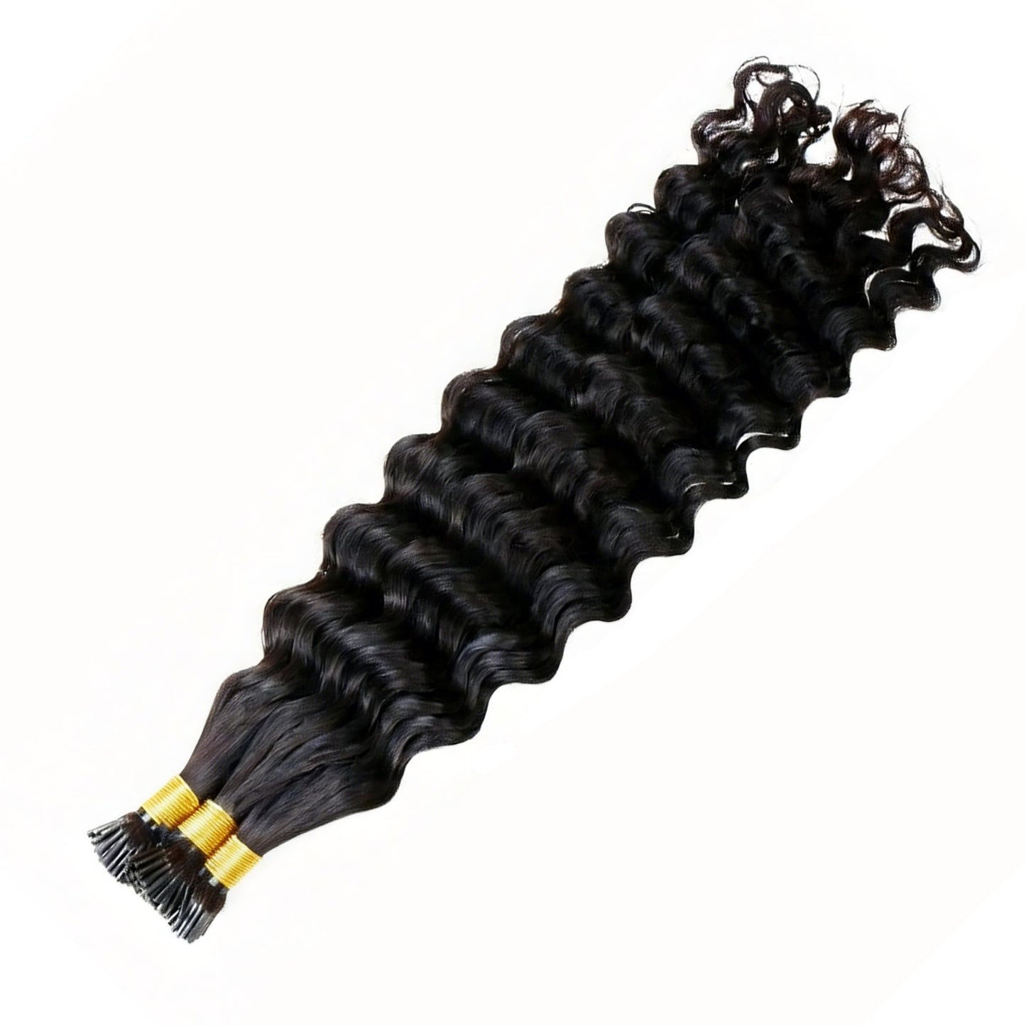 Curly Fusion I-Tip Remy Human Hair Extensions