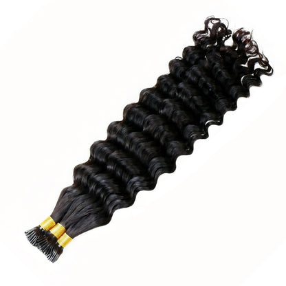 Curly Fusion I-Tip Remy Human Hair Extensions