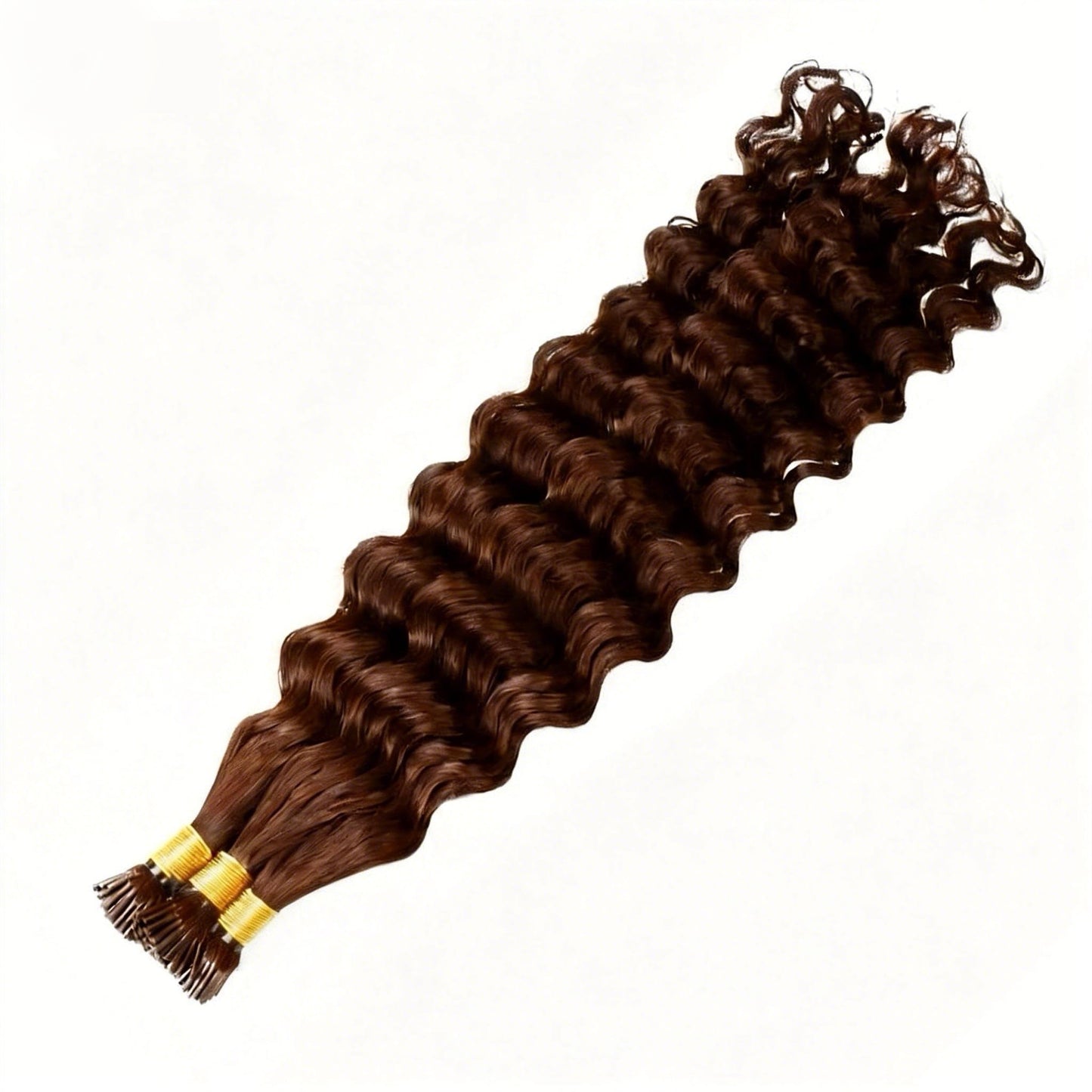 Curly Fusion I-Tip Remy Human Hair Extensions